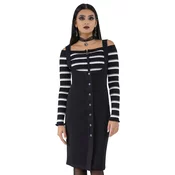 Ženska obleka KILLSTAR - Serenella Underbust - Črna - KSRA011638
