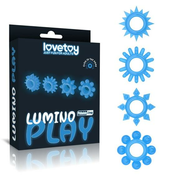 LOVETOY Lumino Play Set 4 Ring za modri penis, (21078973)