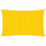 Jedro za zaštitu od sunca 160 g/m2 pravokutno žuto 6x8 m HDPE