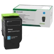 LEXMARK 78C0U20, originalni toner, azuren, 7000 strani