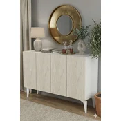 HANAH HOME Komoda Lipa 120 White Travertine