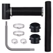 VEVOR Komplet cevi za dizelski grelec 76 mm zračna cev 25 mm izpušna cev 107x142x74 mm