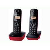 Fiksni telefon Panasonic KX-TG1612SP1 Crna Bela