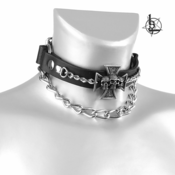 Ovratnica/choker (shoe harness) Triple Skull cross - LSF3 30