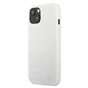 MERCEDES OVITEK MERCEDES IPHONE 13 14 15 TRDA Z VZORCEM SREBRNIH ZVEZD