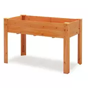Northix Dvignjena lesena vrtna greda z drenažnimi luknjami, 120x60x82 cm, smrekov les