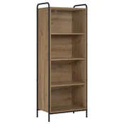 Vidaxl Knjigovni omar 55,5 x 33 x 174 cm Inženirski les Artisan hrast