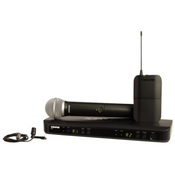 Kombinirani bežicni mikrofon Shure - BLX1288E/CVL-K3E CVL PG58, black
