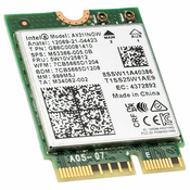 Intel Wi-Fi 6E AX211 (Gig+) Notranje WLAN 2400 Mbit/s