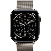 Pametni sat Apple - Watch S11 Cellular, 46 mm, M/L, Natural Titanium/Milanese Loop