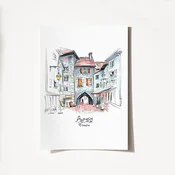 Wallity Poster Annecy France-2031, 21x29,7 cm