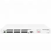MikroTik Cloud Core router 1016-12S-1S+ with Tilera Tile-Gx16 CPU (16-cores, 1.2Ghz per core), 2GB RAM, 12xSFP cages, 1xSFP+ cage, routerOS L6, 1U rackmount case, Dual PSU, LCD panel (CCR1016-12S-1S+)