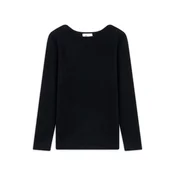 JUST CASHMERE Pulover Grace črna