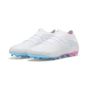 PUMA FUTURE 9 ULTIMATE WHITE MG Football Boots Unisex, Sport, White/Luminous Blue/Luminous Pink, 44.5