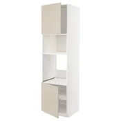 METOD Visoki element za ugradne uredaje, bela/Havstorp bež, 60x60x220 cm