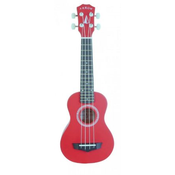 ARROW sopran ukulele PB10 mat rdeča w/bag
