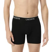 Bokserji LACOSTE 3-Pack Boxer Brief Black M