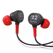 PowerA Earbuds Wired, Nintendo Switch 2, Official, 8 mm, Jack 3,5 mm, Žicane slušalice