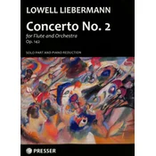 LIEBERMANN:FLUTE CONCERTO NO.2 OP.142 FLUTE AND PIANO