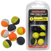 Two Tones Balls 14mm (plavajoče kroglice) 6 kosov oranžová/bílá