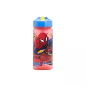 Stor Otroška steklenička s slamico Spiderman Square - 510 ml, 83514