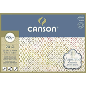 Rayher. Blok akvarelni Aquarelle Canson 25x36 cm 300 g, 20 listni, Cold Pressed