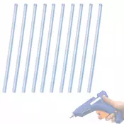 OEM Vložki za Pištolo za Vročo Lepilo 11X300 mm – Prozorne, 10 Kosov | Čas Vezave 30–40 s, -5°C Odporen