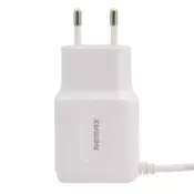 Kucni punjac REMAX RP-U22 HT2/ 1 dual USB 2.4A sa kablom iPhone Lightning beli