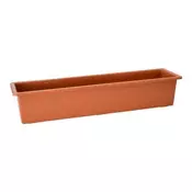 eoshop Samozalivalni balkonski korit SALVIA 60 cm, terakota, plastika 12,24 l
