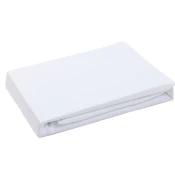 Mativo saten plahta s gumicom 160x200/30 cm - bijela, glat