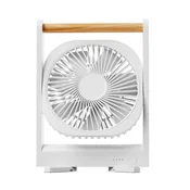 INF Ravni prenosni namizni ventilator 2000mAh, Type-C hitro polnjenje White, (5000310483)