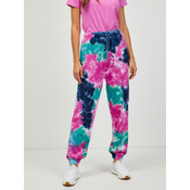 Blue-pink Ladies Batik Sweatpants Pepe Jeans Micaella - Ladies