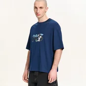 Cropp - Majica s printom Nas - navy