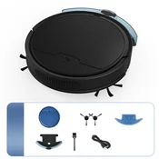 INF Smart Robot sesalnik z velikim rezervoarjem za vodo in upravljanjem APP Black, (5000286782)