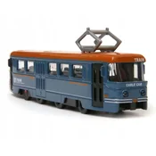 Dromader VOŽNJA TRAMVAJA ODPIRANJE VRAT LUČ ZVOK KOVINSKI RETRO VLAK