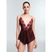 Penti Bodi PENTI Obsidia Spitzenbody burgund