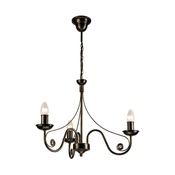 Brilagi - LED luster na lancu STEFANO 3xE14/40W/230V crna patina