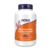 Glukozamin in hondroitin z MSM NOW, 180 kapsul