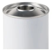 Kovinska posoda za barvo s čepom 0,25L bela O65mm - 0,25 L