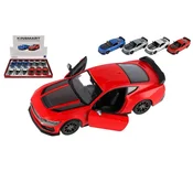 Teddies Avto Kinsmart 2024 Ford Mustang Dark Horse 1:38 kovina/plast 12,5cm 4 barve na hrbtni strani - kombinacija različic ali barv