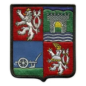 shumee Našitek Ústeškega kraja - grb - Podlaga za likanje/toplotno varjenje - Vezen našitek/značka/emblem