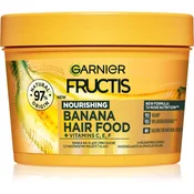 GARNIER hranilna maska za suhe lase Fructis Banana Hair Food, 390ml