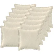 vidaXL Blazina z blazino HOUTEN 12 kos Krem Mikrofibra
