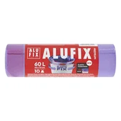 Elastične vrečke za smeti FIX LDPE z možnostjo zapiranja 64x70cm 60 l/10 kosov 21mic vijolične