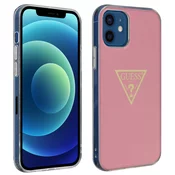 Guess GUHCP12SPCUMPTPI iPhone 12 mini 5,4 pink hardcase Metallic Collection (GUHCP12SPCUMPTPI)