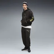 PUMA Sport Relaxed Street Graphic Fleece Sweatpants Men, Clothing, Black, XL