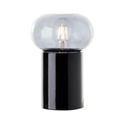 Brilliant - Stona lampa KNUT 1xE27/25W/230V crna/prozirna