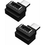 Generic Adapter tipa C v tip E, priključek na sprednji plošči USB 3.1 tipa C moški v ženski notranji razširitveni konektor matične plošče tipa E za računalnike, (21127334)