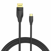Vention USB-C to DisplayPort 1.4 Cable CGYBH, 2m, 8K 60Hz/4K 120Hz (black)
