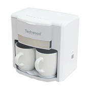Techwood Aparat za prelivanje 2 skodelice kave Techwood (bel), (20636322)
